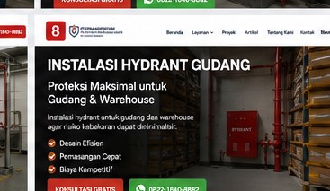 Instalasi Hydrant Gudang dan Warehouse PT Citra Adipratama Sakti