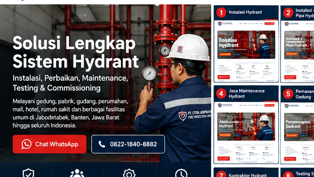 Instalasi Hydrant Indoor PT Citra Adipratama Sakti
