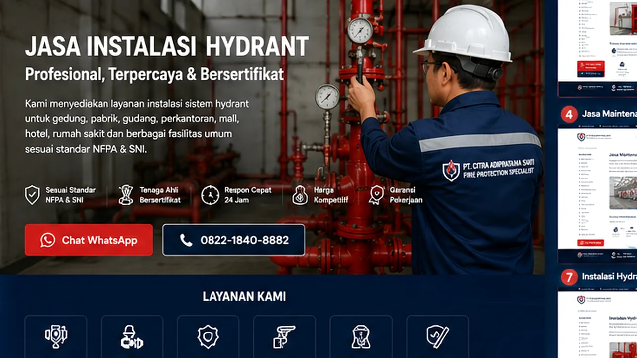 Instalasi Hydrant Kantor PT Citra Adipratama Sakti