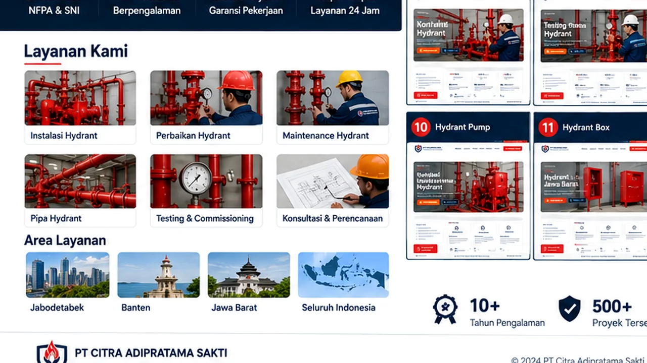Shop Drawing Sistem Hydrant PT Citra Adipratama Sakti